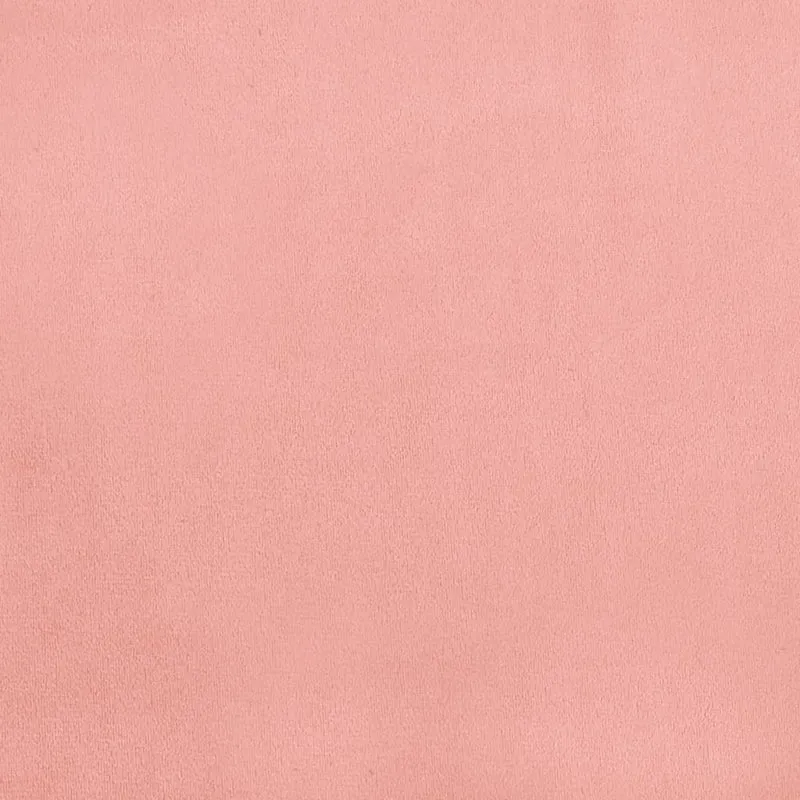 Sommier à lattes sur pieds cadre de lit 90x200 cm tissu velours rose TDL0206946