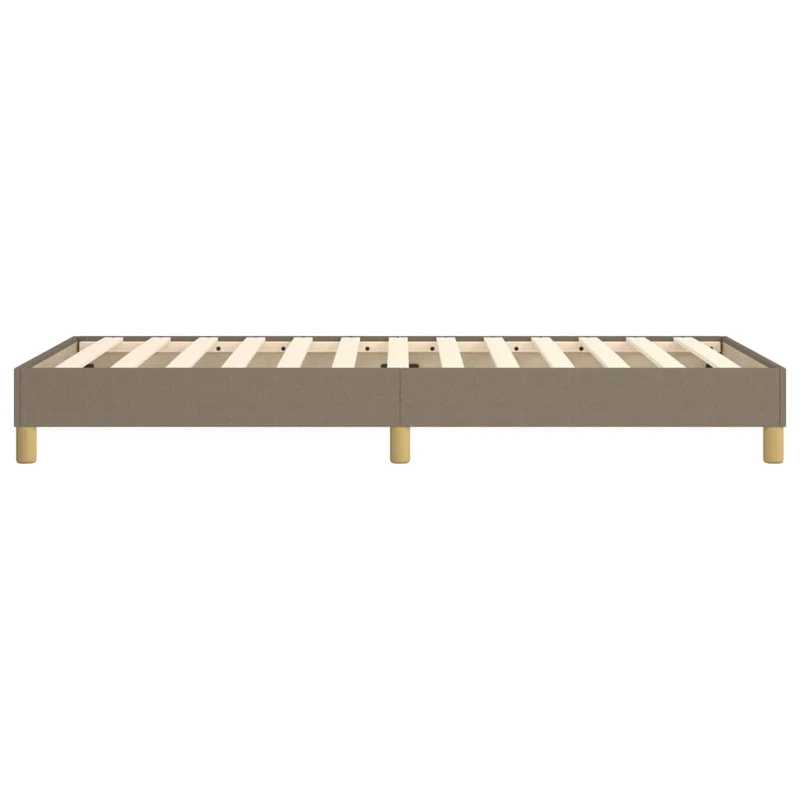 Sommier à lattes sur pieds cadre de lit 90x200 cm tissu taupe TDL0206916