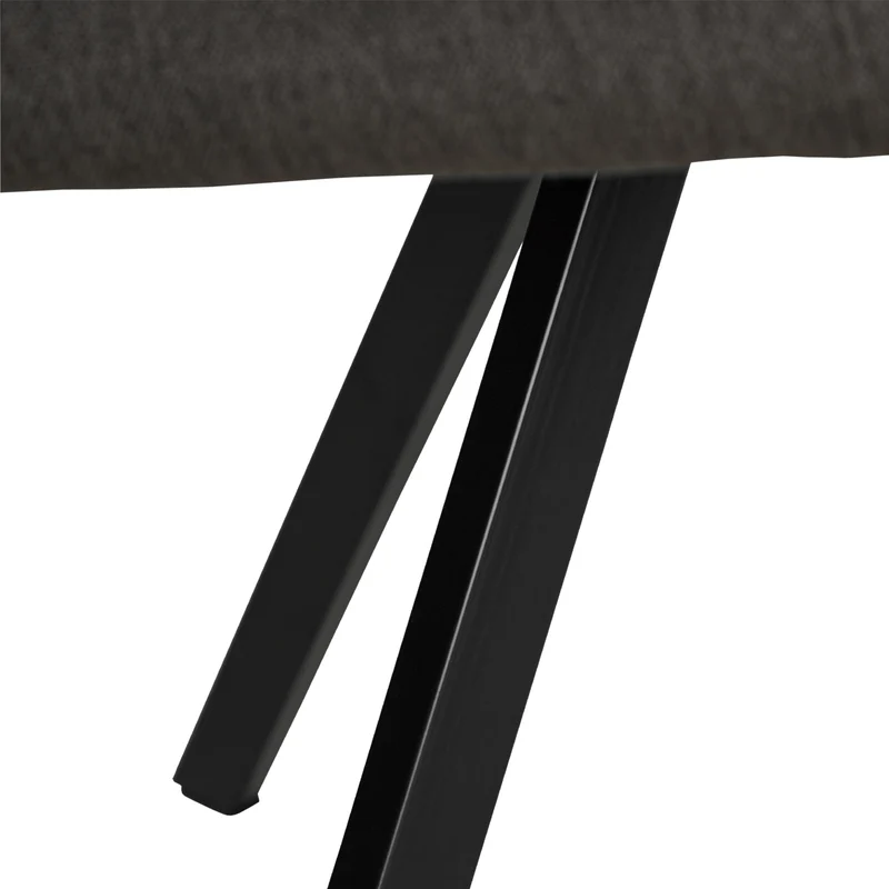 Lot de 4 chaises de salle à manger salon avec revêtement confortable couleur anthracite CDS06206