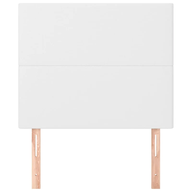 Tête de lit accessoire couchage chambre à coucher meuble 2 parties 90 x 5 x 78/88 cm synthétique blanc TDL0206584