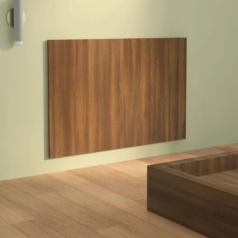 Tête de lit accessoire couchage chambre à coucher meuble 120 x 1,5 x 80 cm MDF marron TDL0203589