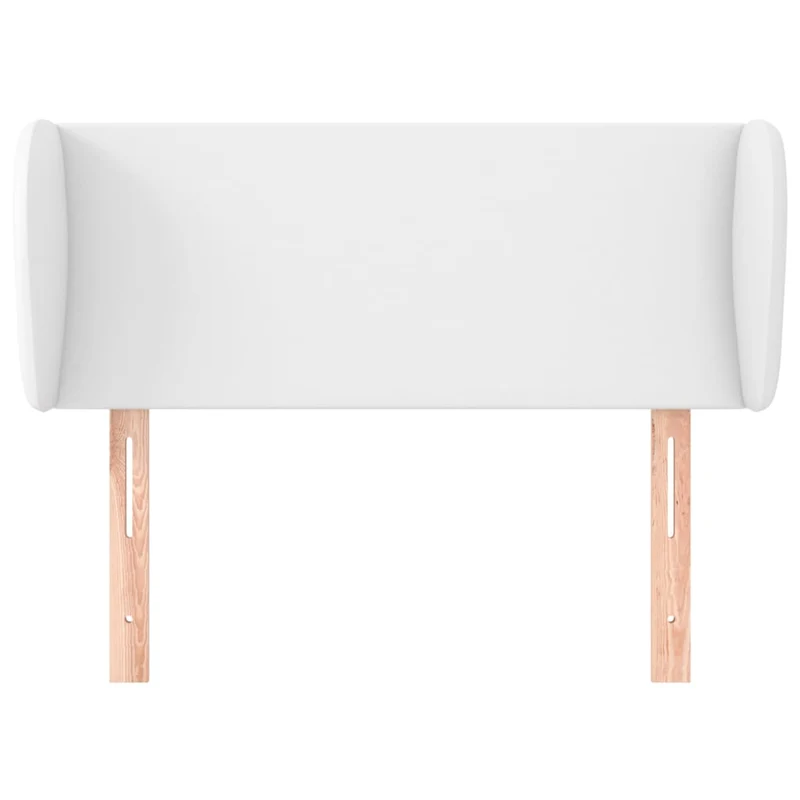 Tête de lit accessoire couchage chambre à coucher meuble avec rebord latéral 103 x 23 x 78/88 cm synthétique blanc TDL0205794