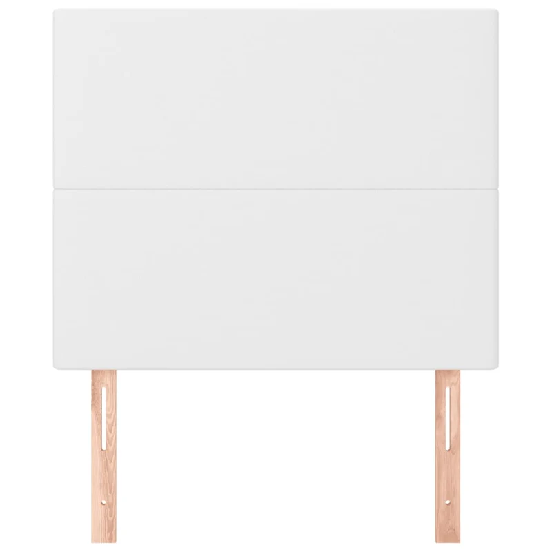 Tête de lit accessoire couchage chambre à coucher meuble 2 parties 100 x 5 x 78/88 cm synthétique blanc TDL0206591